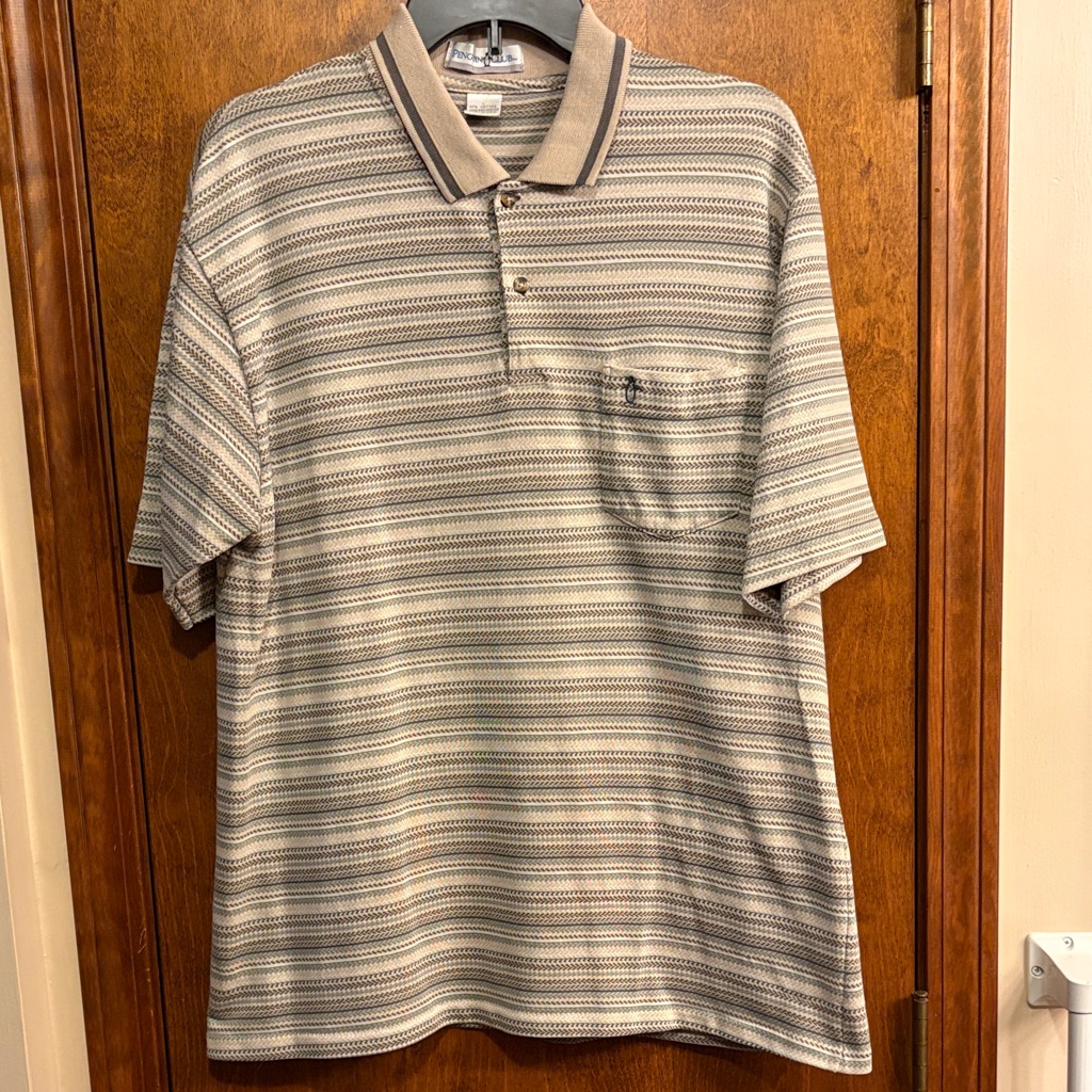 Penguin Club Mens Striped Polo Shirt